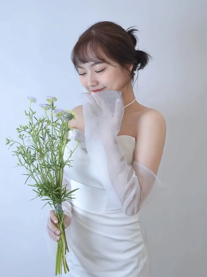 Nina 老師彩妝作品：白紗新娘妝